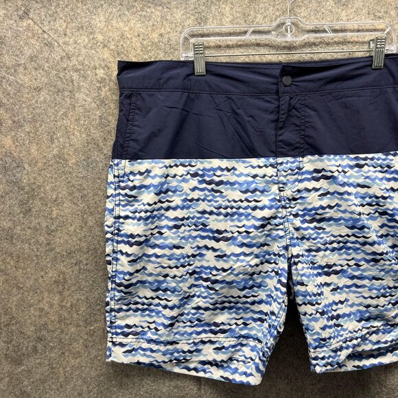 Tommy Hilfiger Shorts Men XXL Blue Navy Swimwear Polyester Button Trunks 2XL - Picture 3 of 12